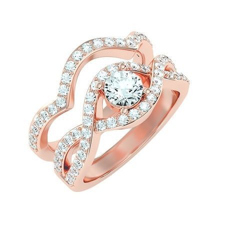 solitaire wedding engagement women ring 3dm stl render detail 3D print model