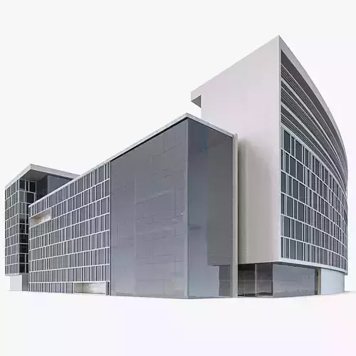 Office Building 03 Low-poly 3D model