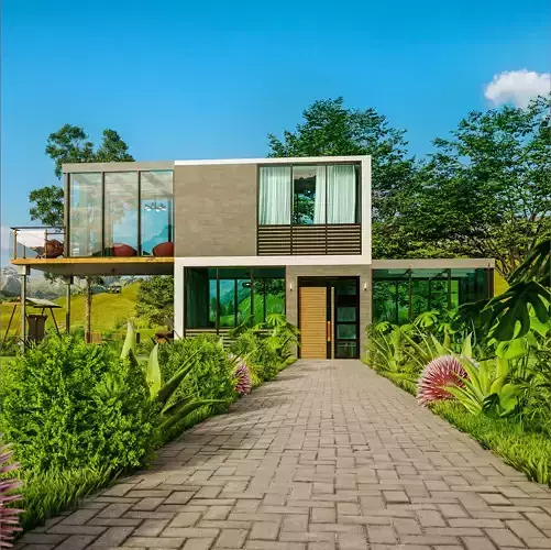 New Modern House 3D model