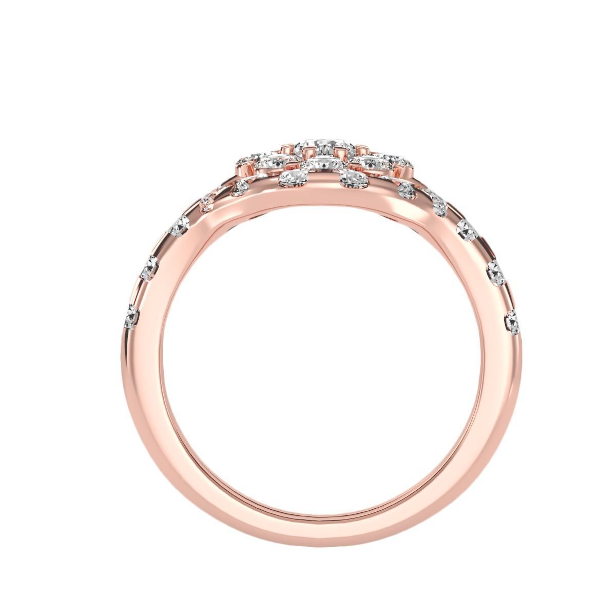 solitaire wedding engagement women ring 3dm stl render detail 3D print model_1