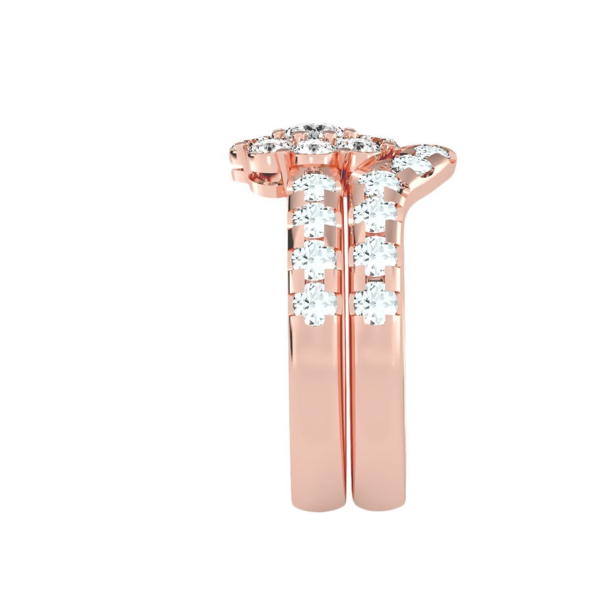 solitaire wedding engagement women ring 3dm stl render detail 3D print model_2