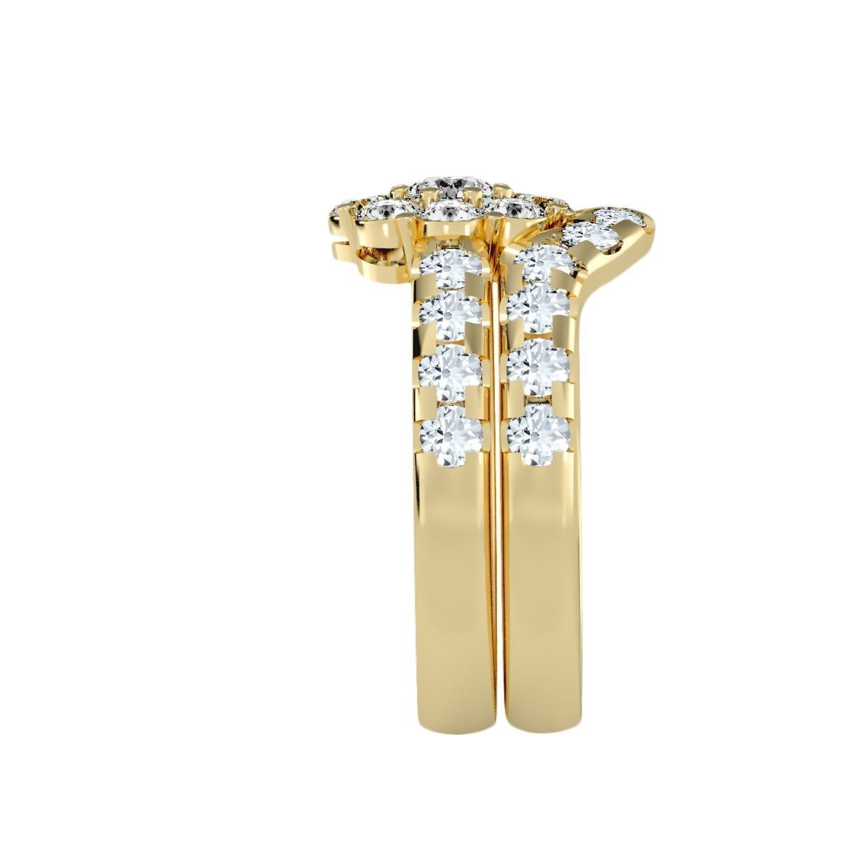 solitaire wedding engagement women ring 3dm stl render detail 3D print model_10