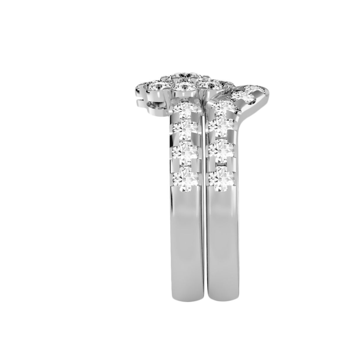 solitaire wedding engagement women ring 3dm stl render detail 3D print model_6