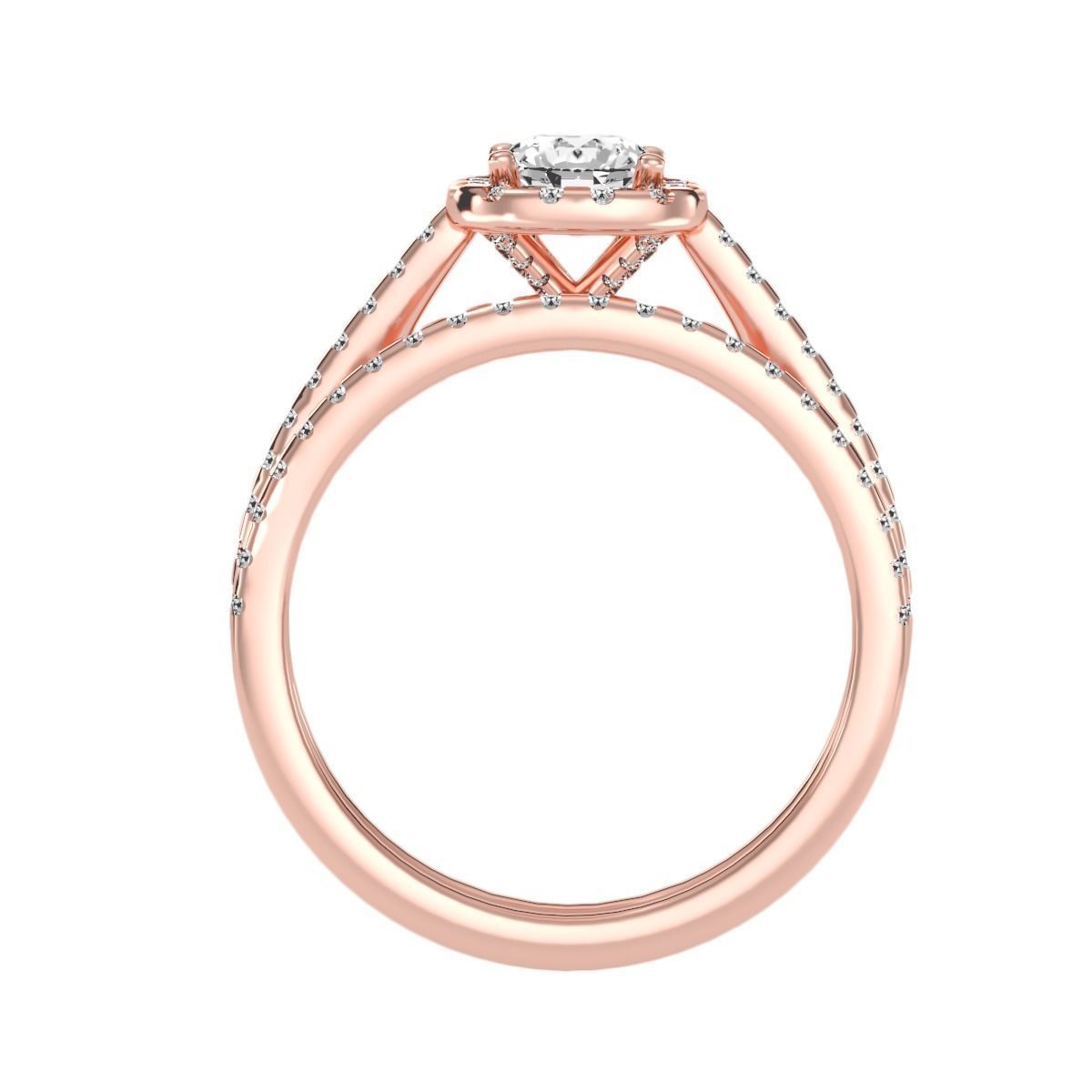 solitaire wedding engagement women ring 3dm stl render detail 3D print model_1
