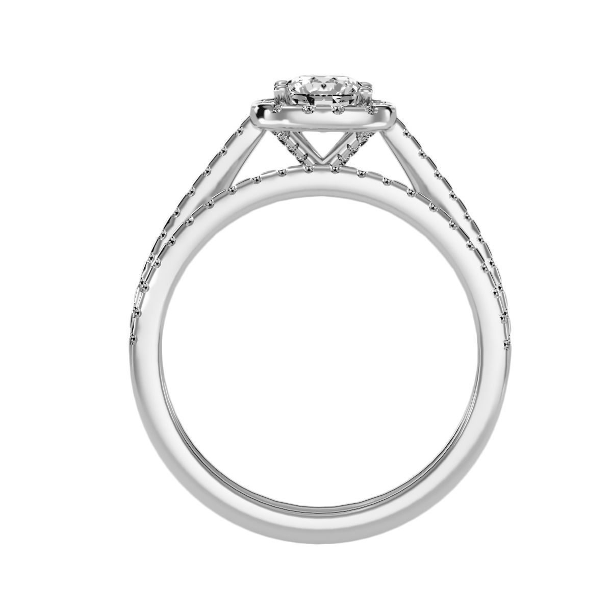solitaire wedding engagement women ring 3dm stl render detail 3D print model_4
