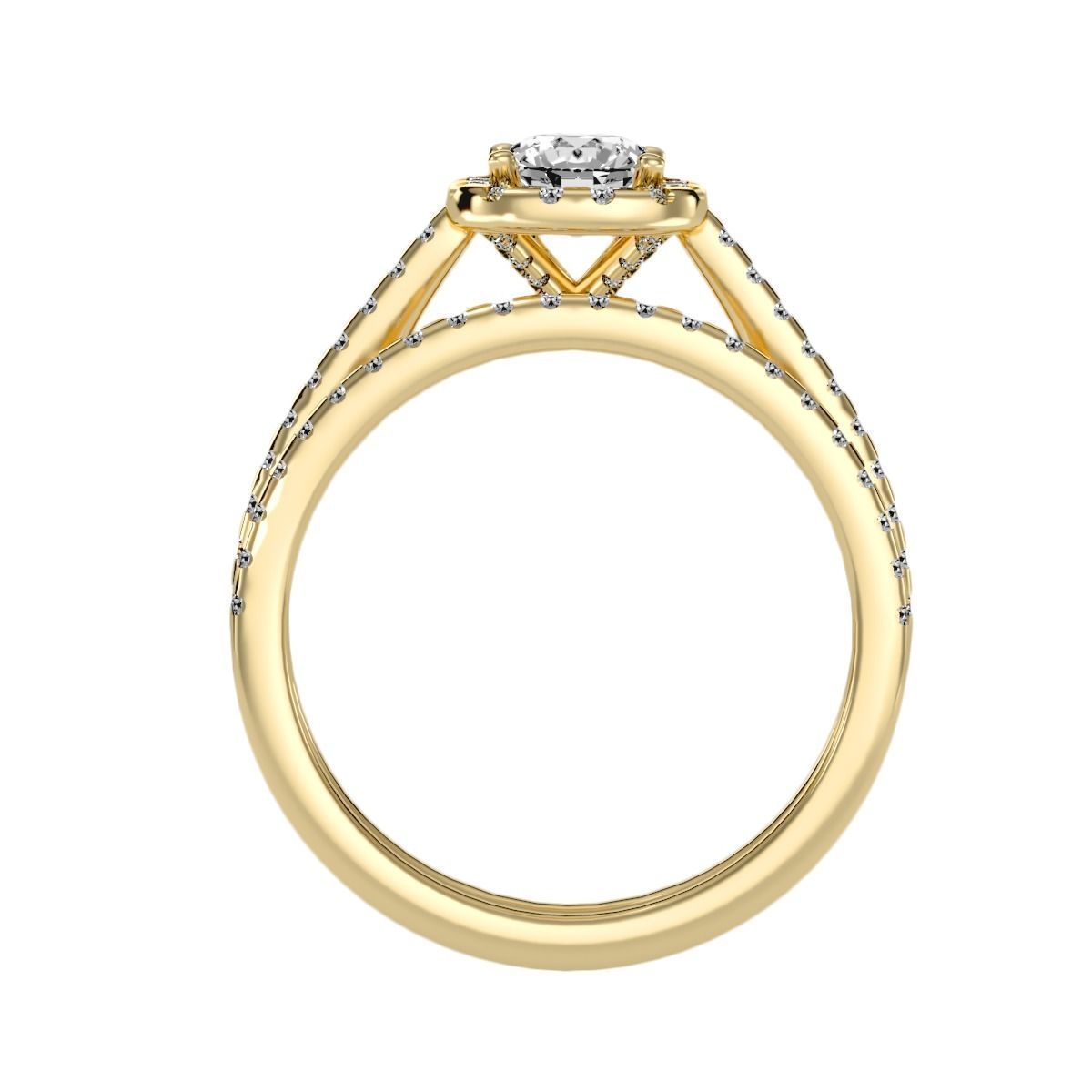 solitaire wedding engagement women ring 3dm stl render detail 3D print model_8