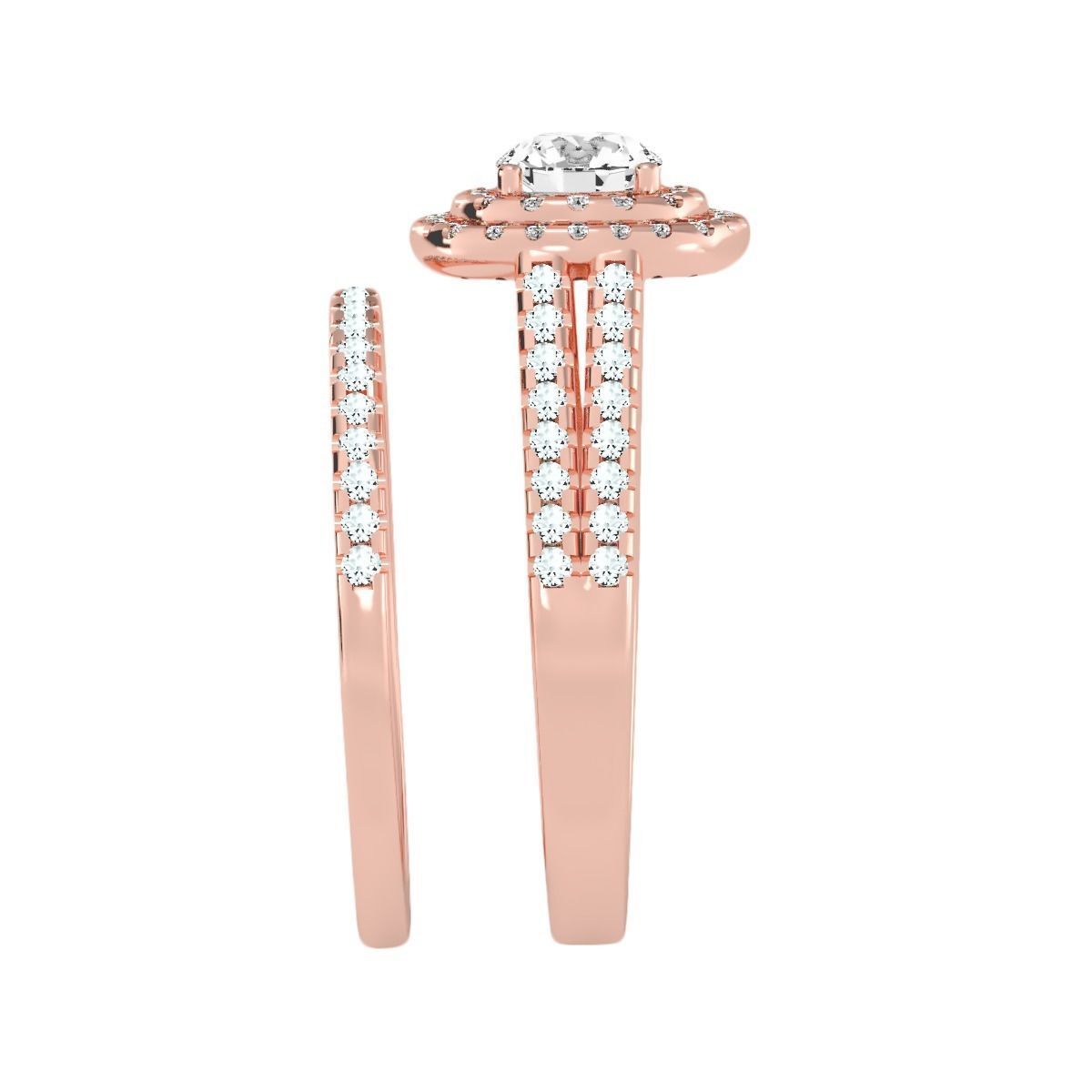 solitaire wedding engagement women ring 3dm stl render detail 3D print model_2