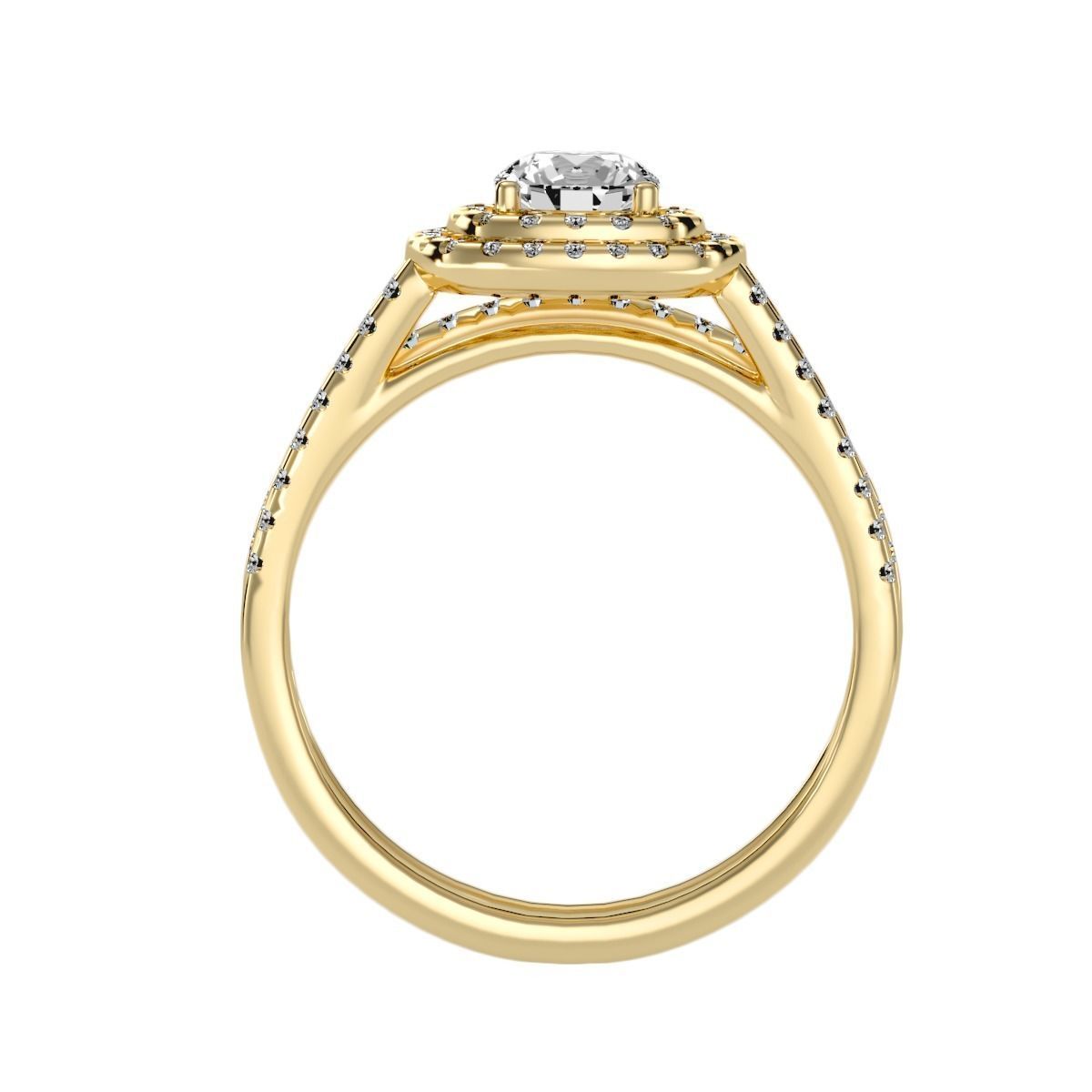 solitaire wedding engagement women ring 3dm stl render detail 3D print model_8