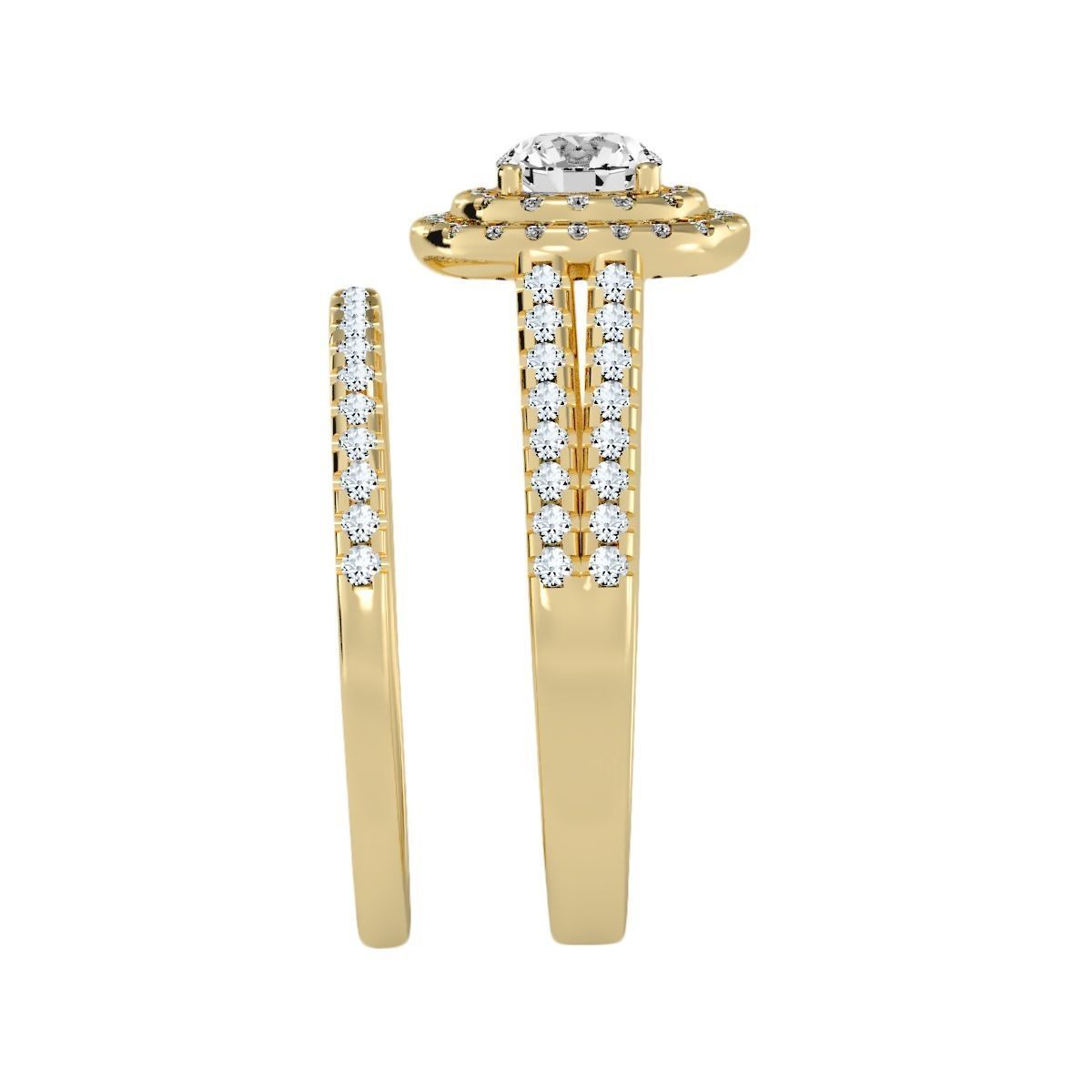 solitaire wedding engagement women ring 3dm stl render detail 3D print model_10