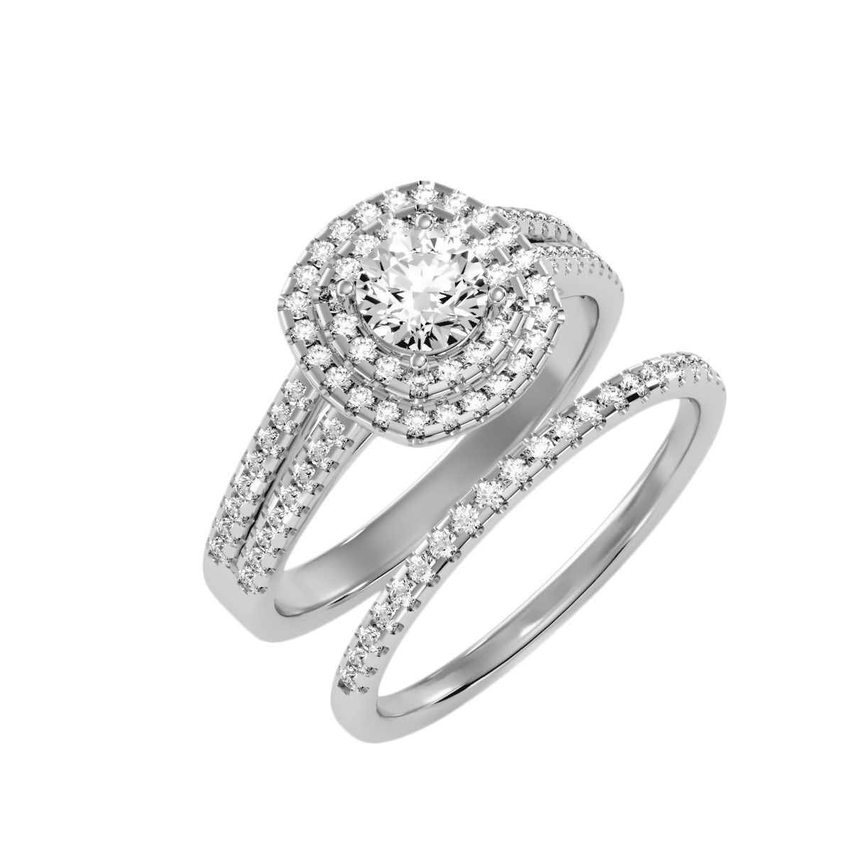 solitaire wedding engagement women ring 3dm stl render detail 3D print model_5