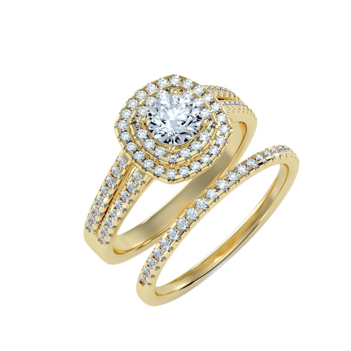 solitaire wedding engagement women ring 3dm stl render detail 3D print model_9