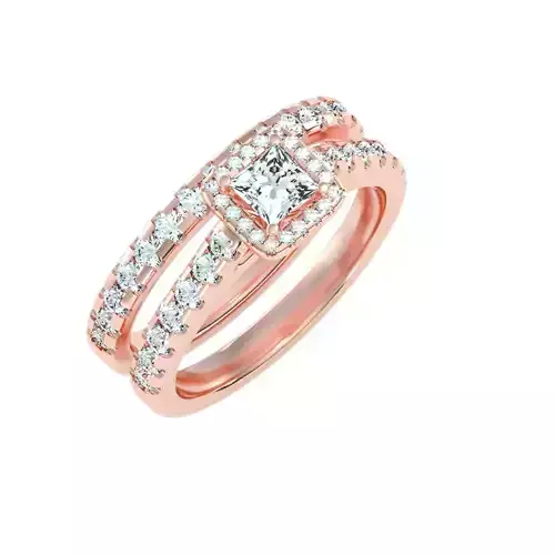 solitaire wedding engagement women ring 3dm stl render detail 3D print model