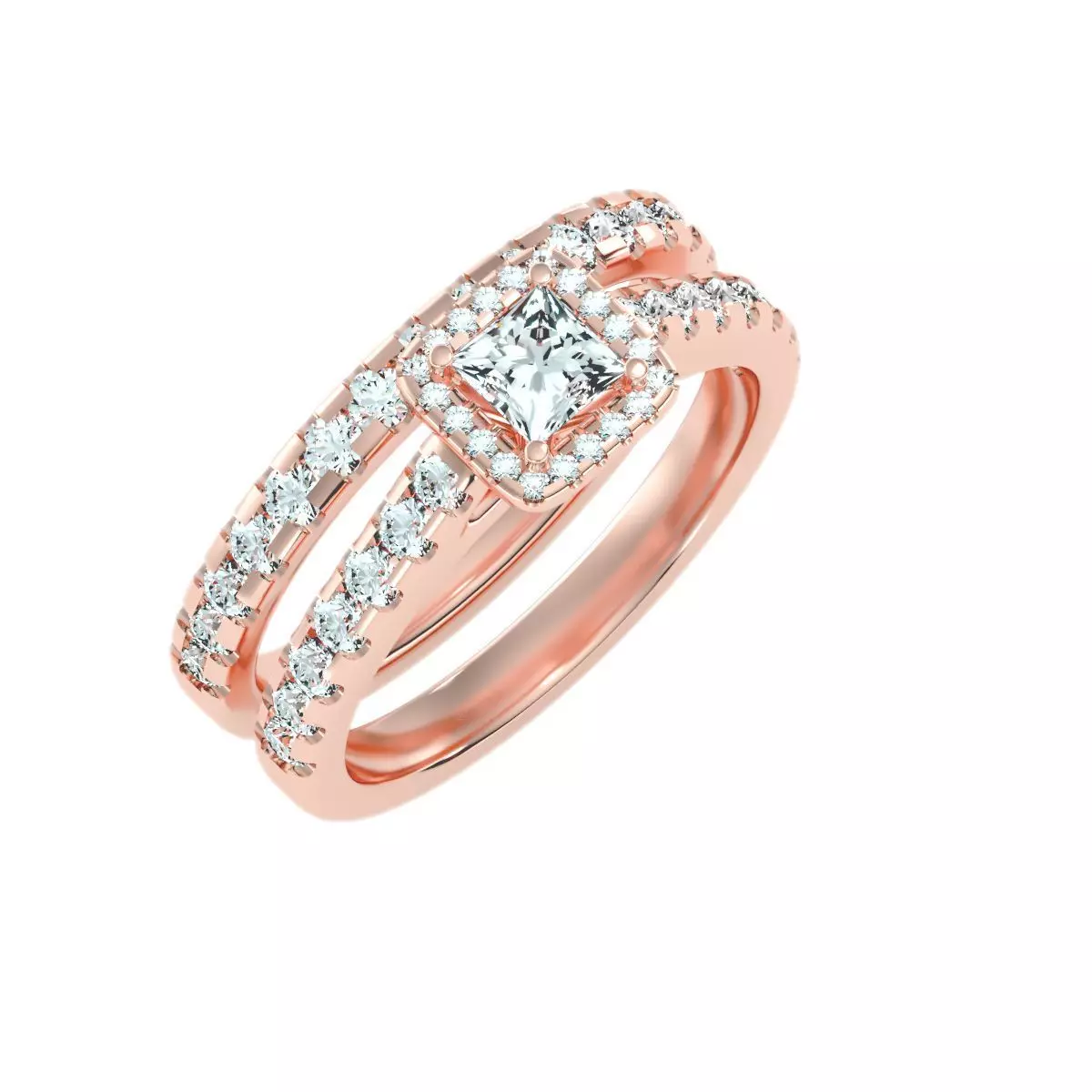 solitaire wedding engagement women ring 3dm stl render detail 3D print model_0