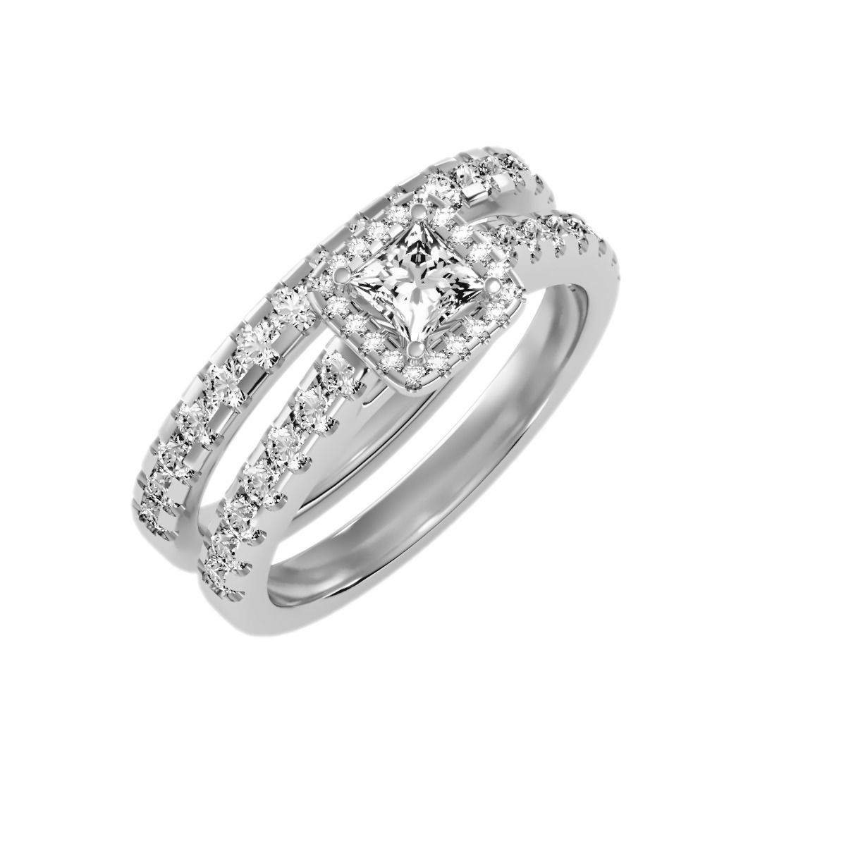 solitaire wedding engagement women ring 3dm stl render detail 3D print model_5