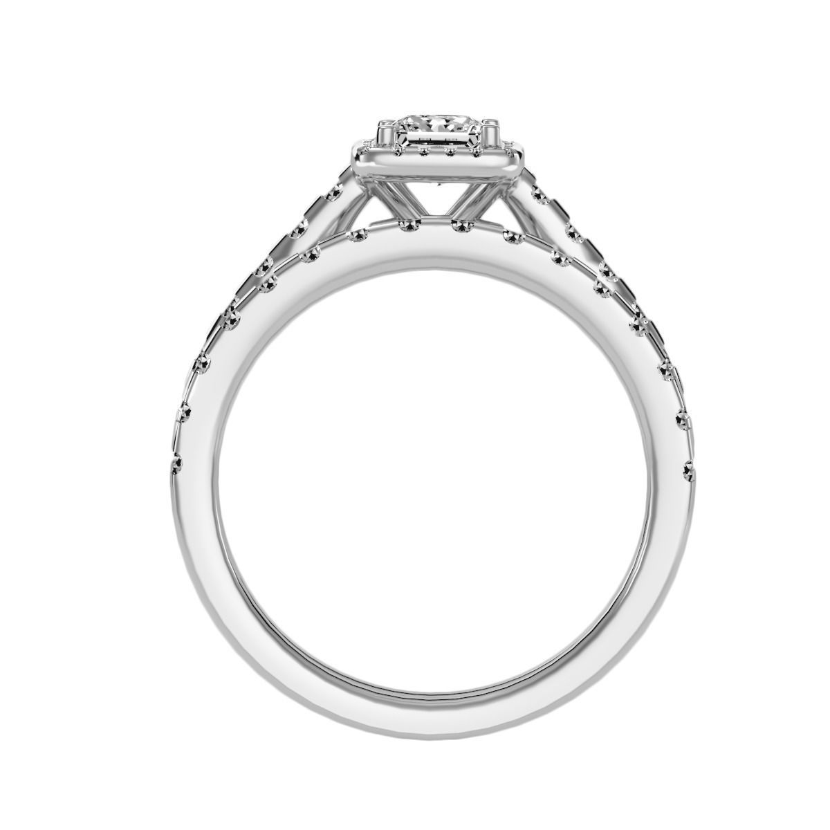 solitaire wedding engagement women ring 3dm stl render detail 3D print model_4