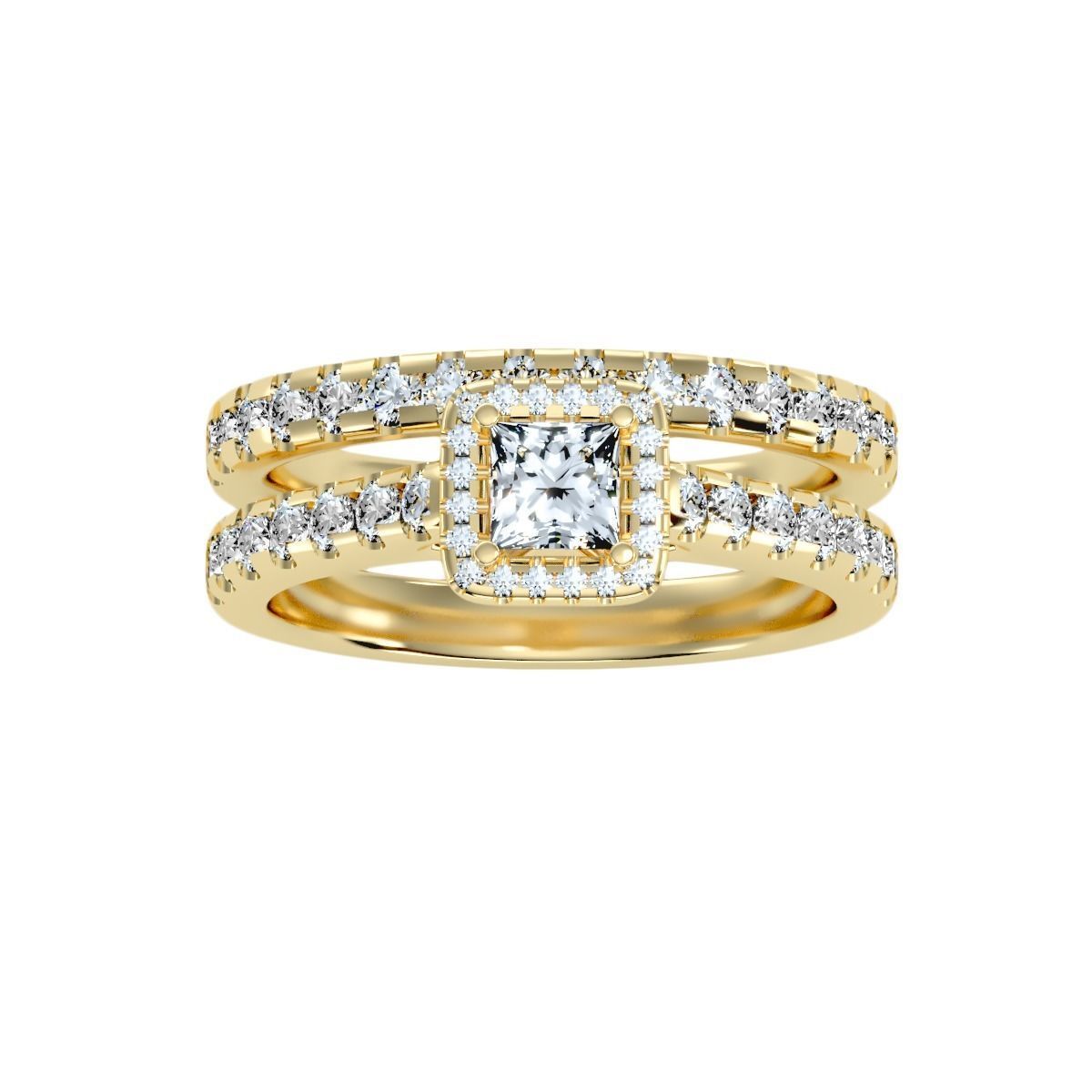 solitaire wedding engagement women ring 3dm stl render detail 3D print model_11