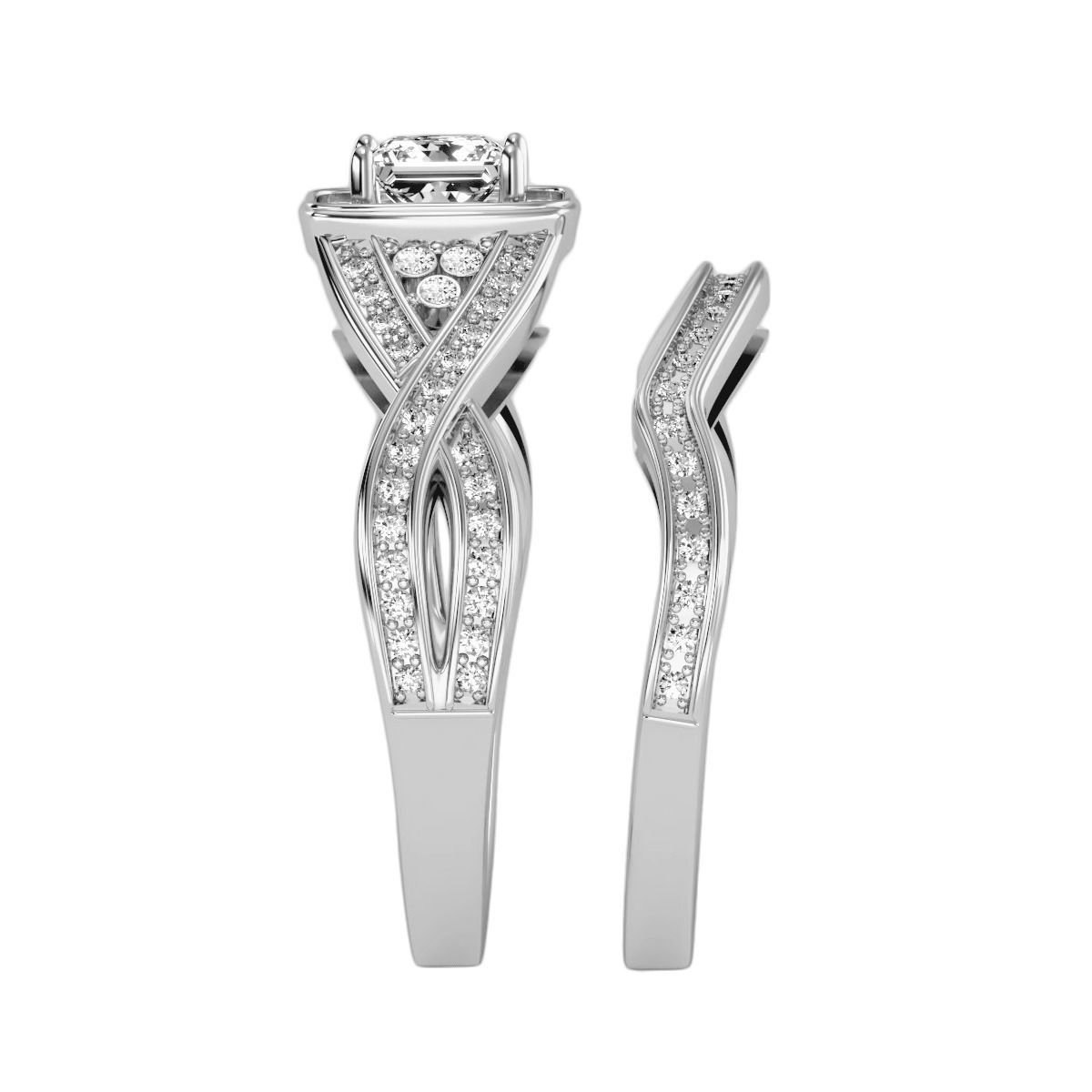 solitaire wedding engagement women ring 3dm render detail 3D print model_19