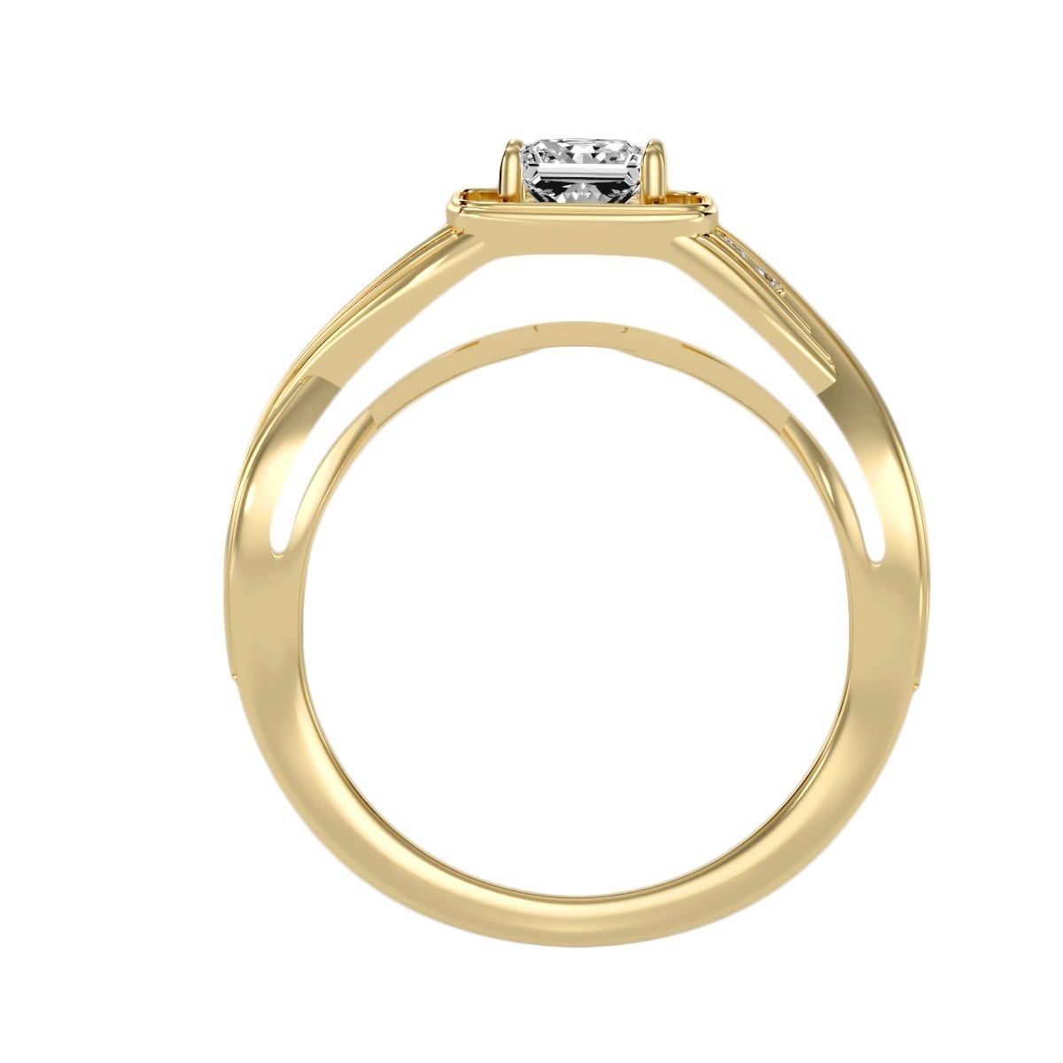 solitaire wedding engagement women ring 3dm render detail 3D print model_8