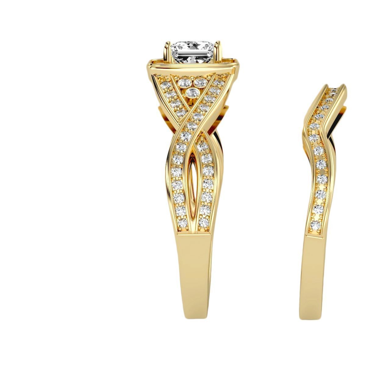 solitaire wedding engagement women ring 3dm render detail 3D print model_10
