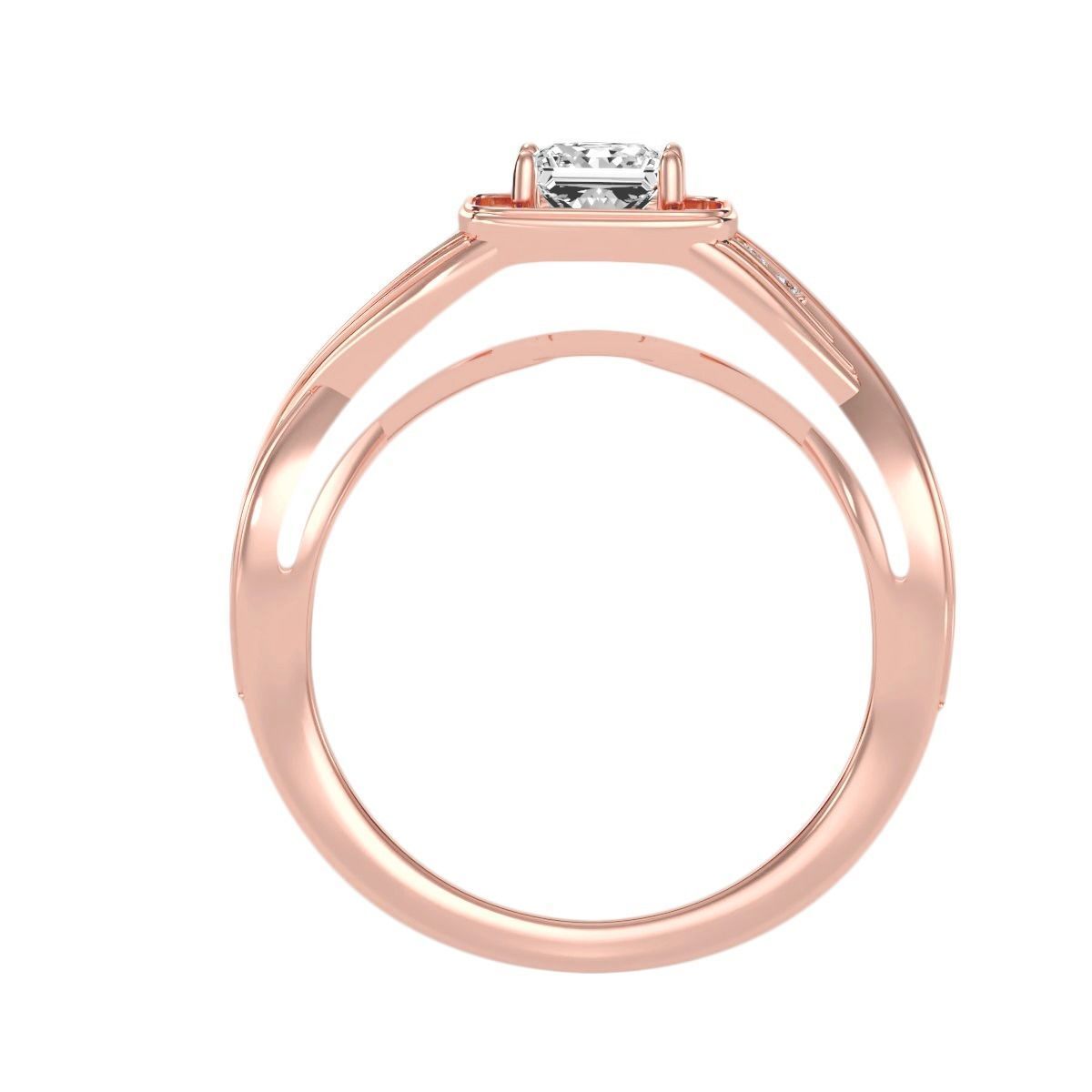 solitaire wedding engagement women ring 3dm render detail 3D print model_1