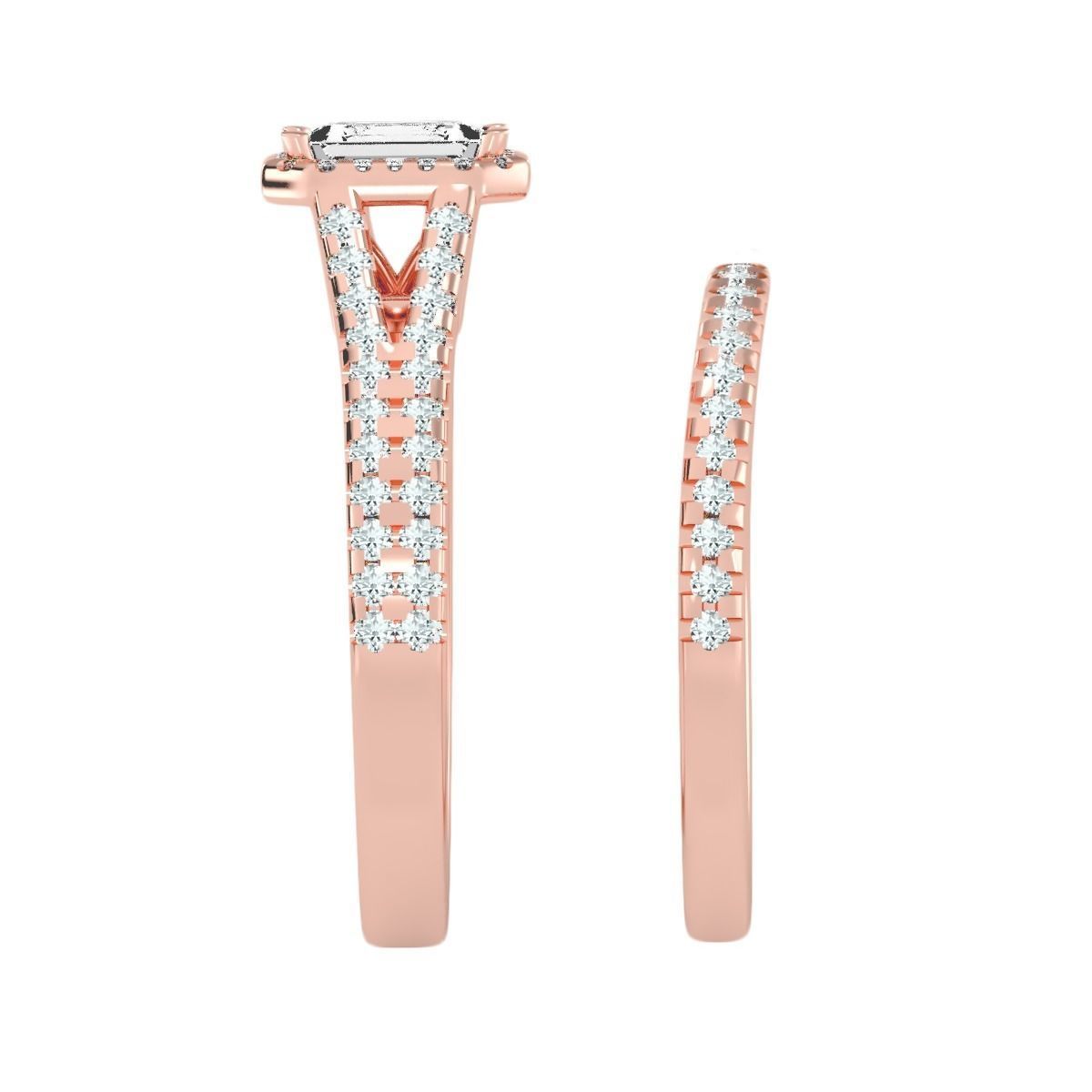 solitaire wedding engagement women ring 3dm stl render detail 3D print model_2