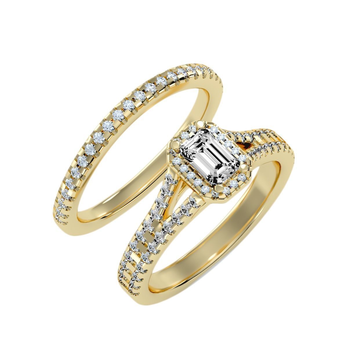 solitaire wedding engagement women ring 3dm stl render detail 3D print model_9