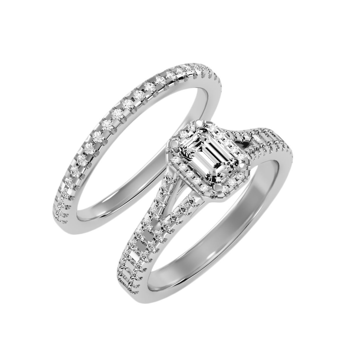 solitaire wedding engagement women ring 3dm stl render detail 3D print model_5