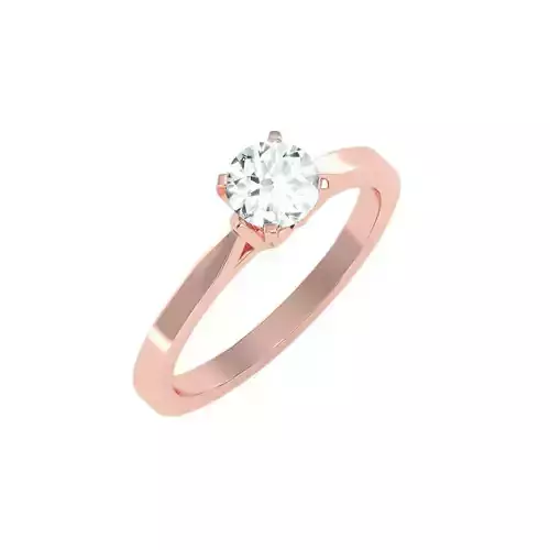 solitaire wedding engagement women ring 3dm stl render detail