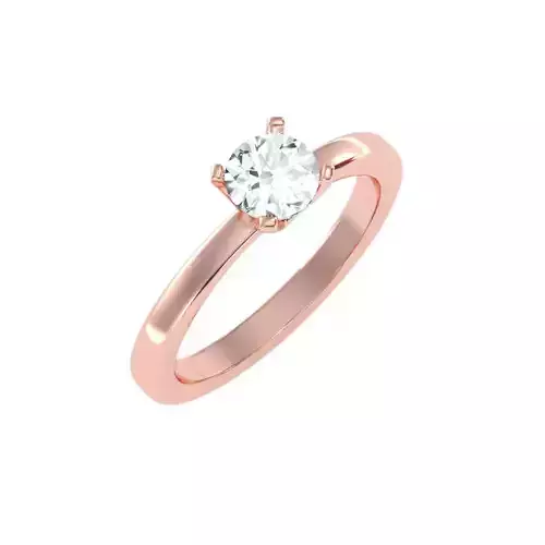 solitaire wedding engagement women ring 3dm stl render detail