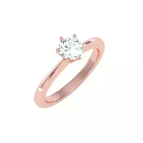 solitaire wedding engagement women ring 3dm stl render detail