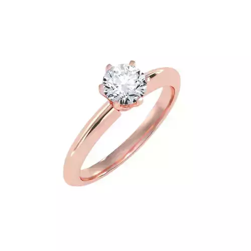 solitaire wedding engagement women ring 3dm stl render detail