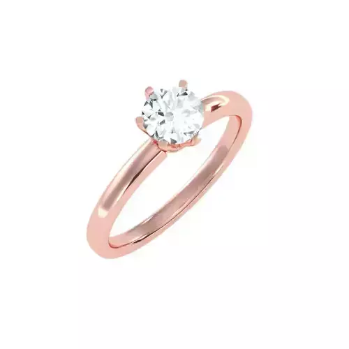 solitaire wedding engagement women ring 3dm stl render detail