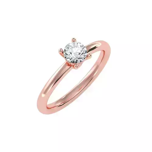 solitaire wedding engagement women ring 3dm stl render detail