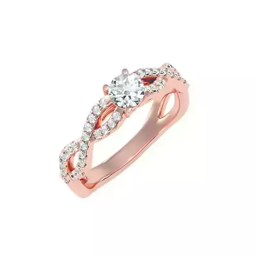 solitaire wedding engagement women ring 3dm stl render detail