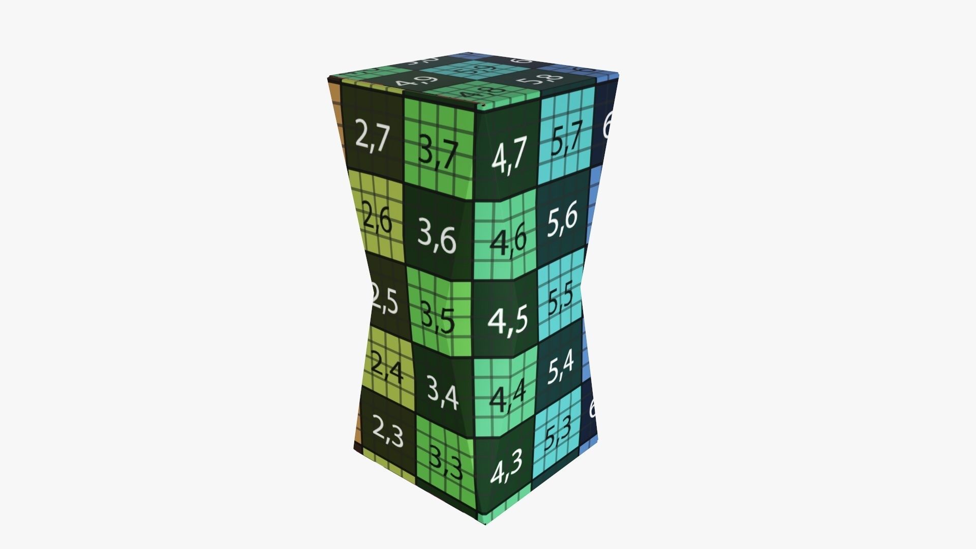 Beveled corner packaging box 02 3D model_10