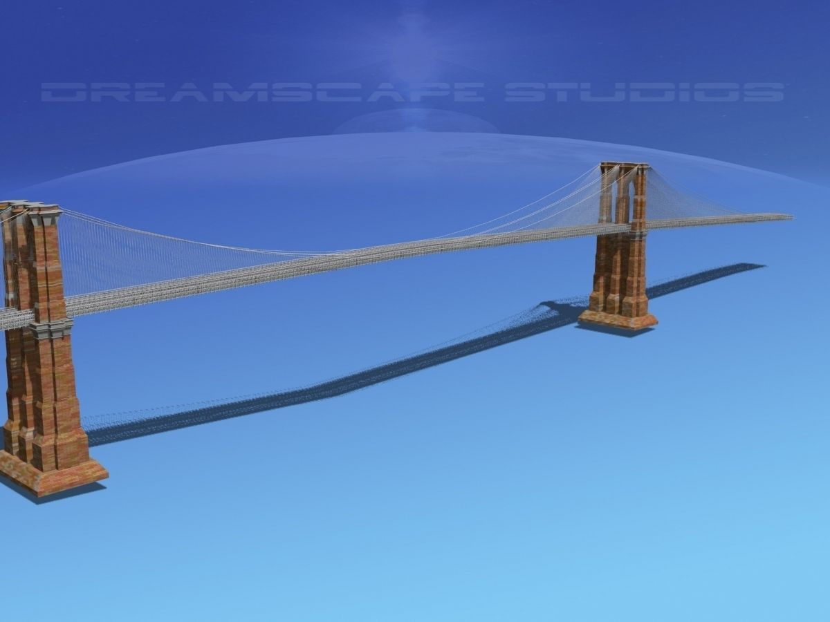 Brooklyn Bridge 3D model_8