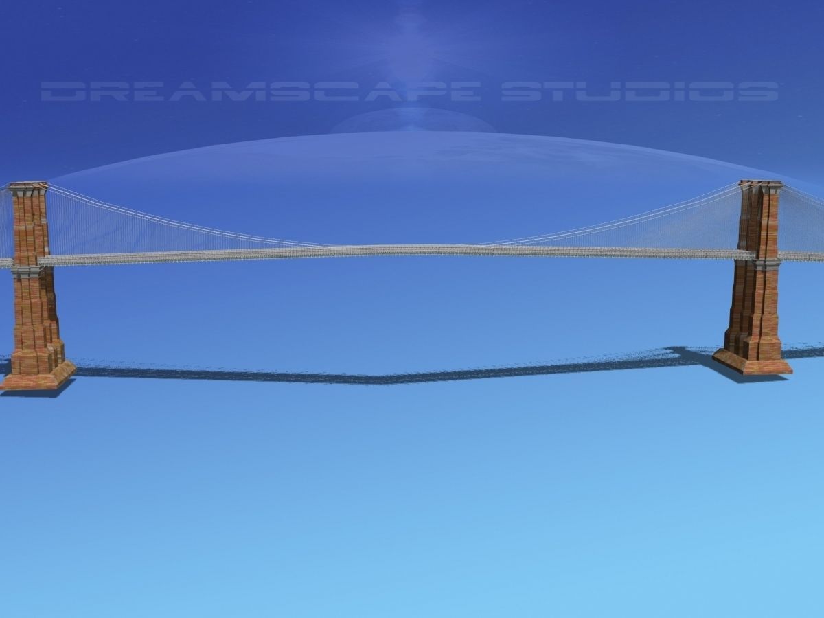 Brooklyn Bridge 3D model_7