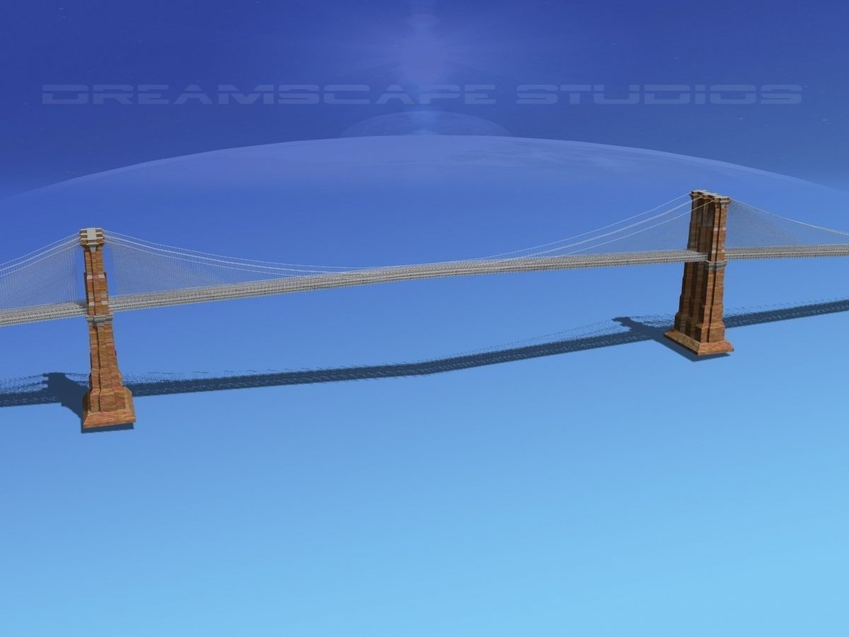 Brooklyn Bridge 3D model_12