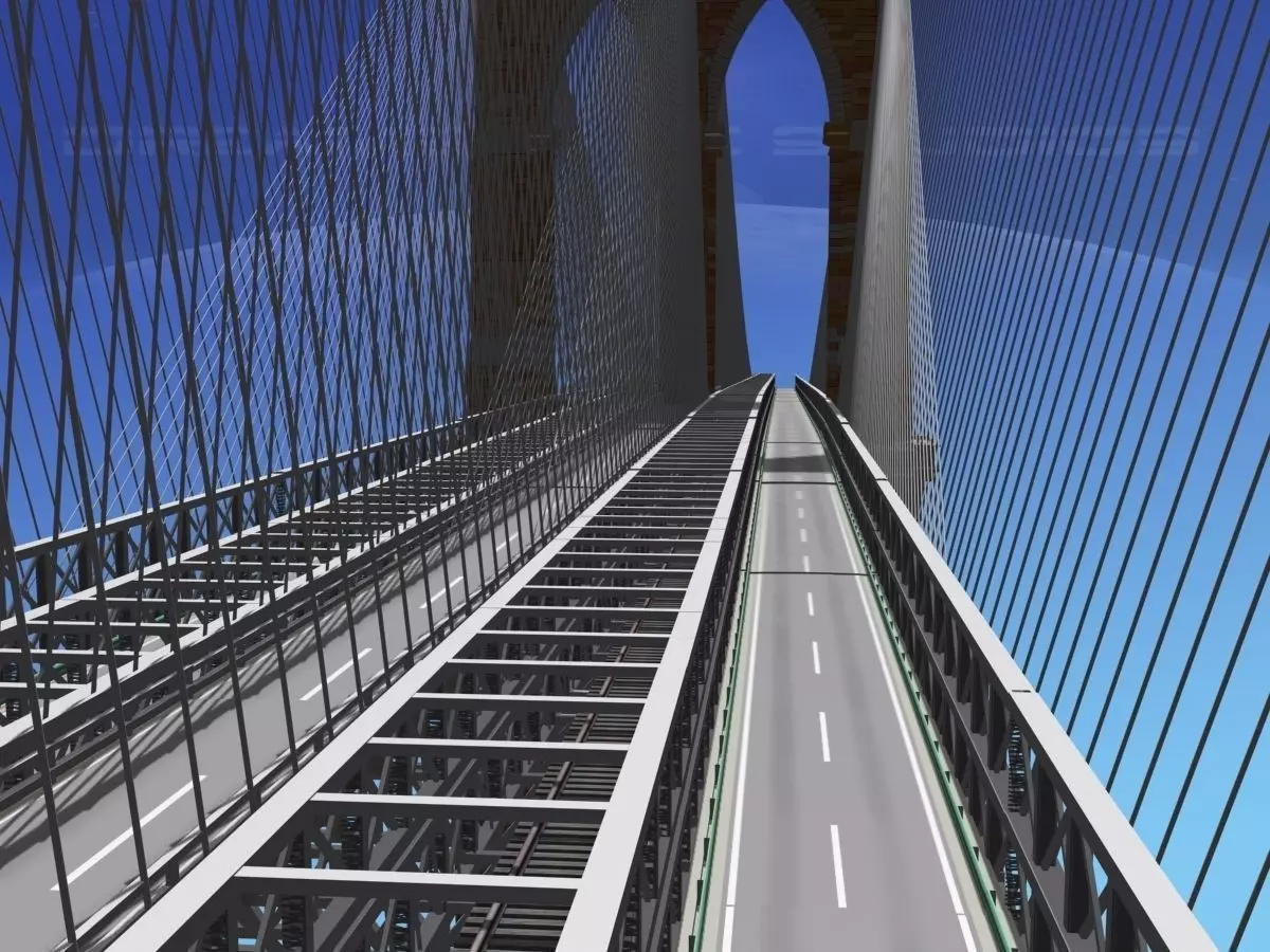 Brooklyn Bridge 3D model_0