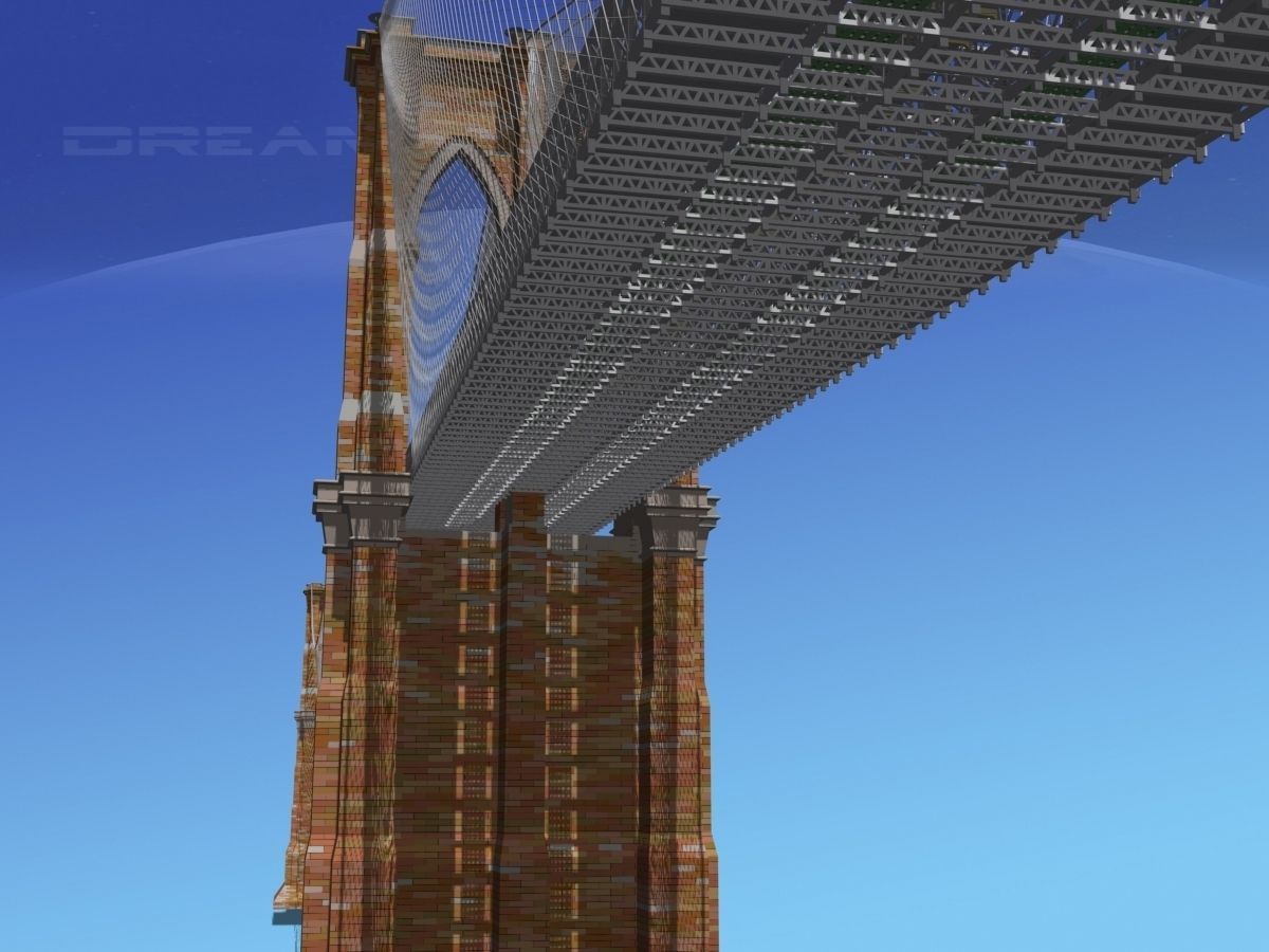 Brooklyn Bridge 3D model_3