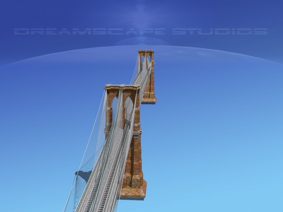 Brooklyn Bridge 3D model_9