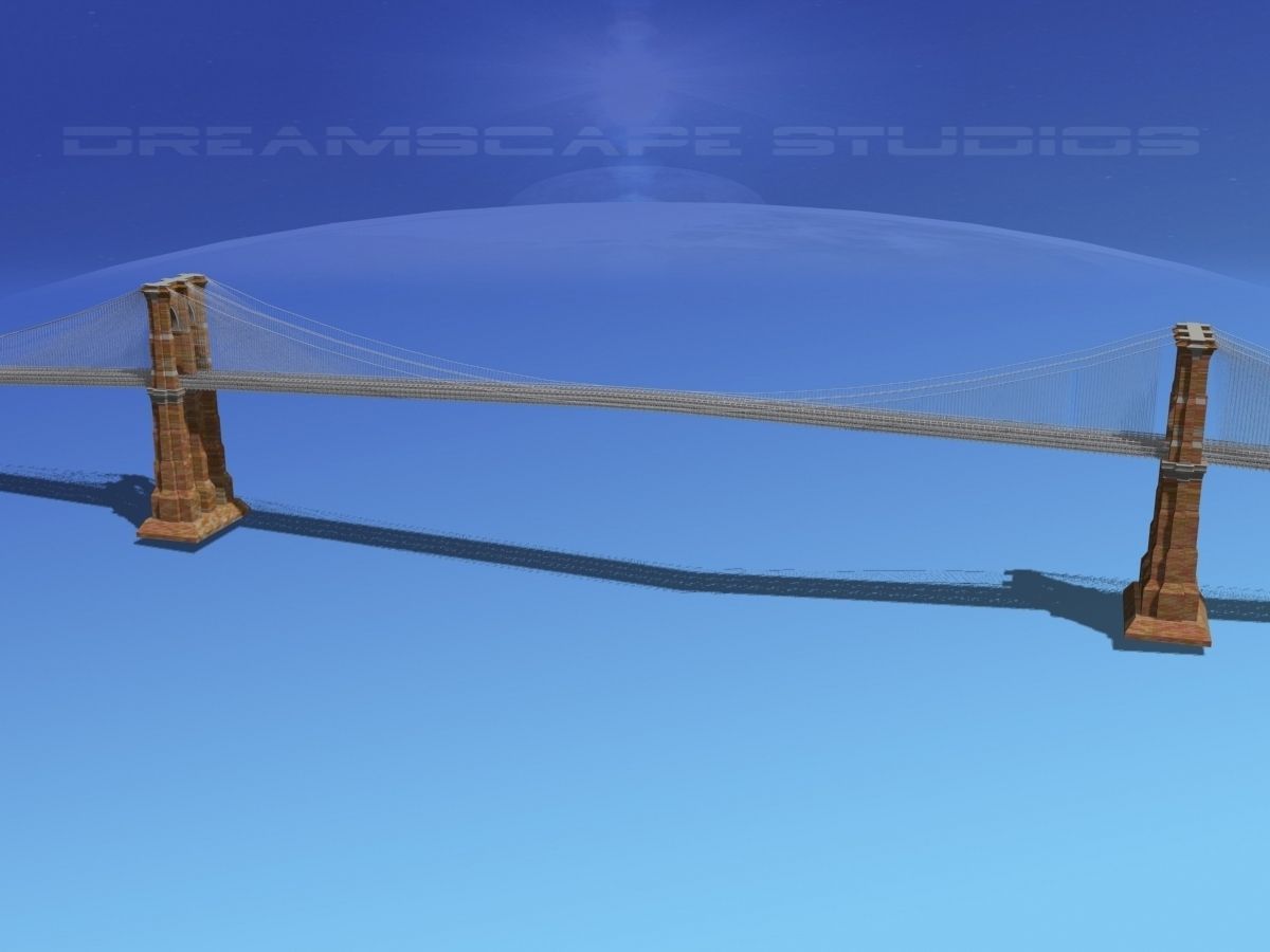 Brooklyn Bridge 3D model_11