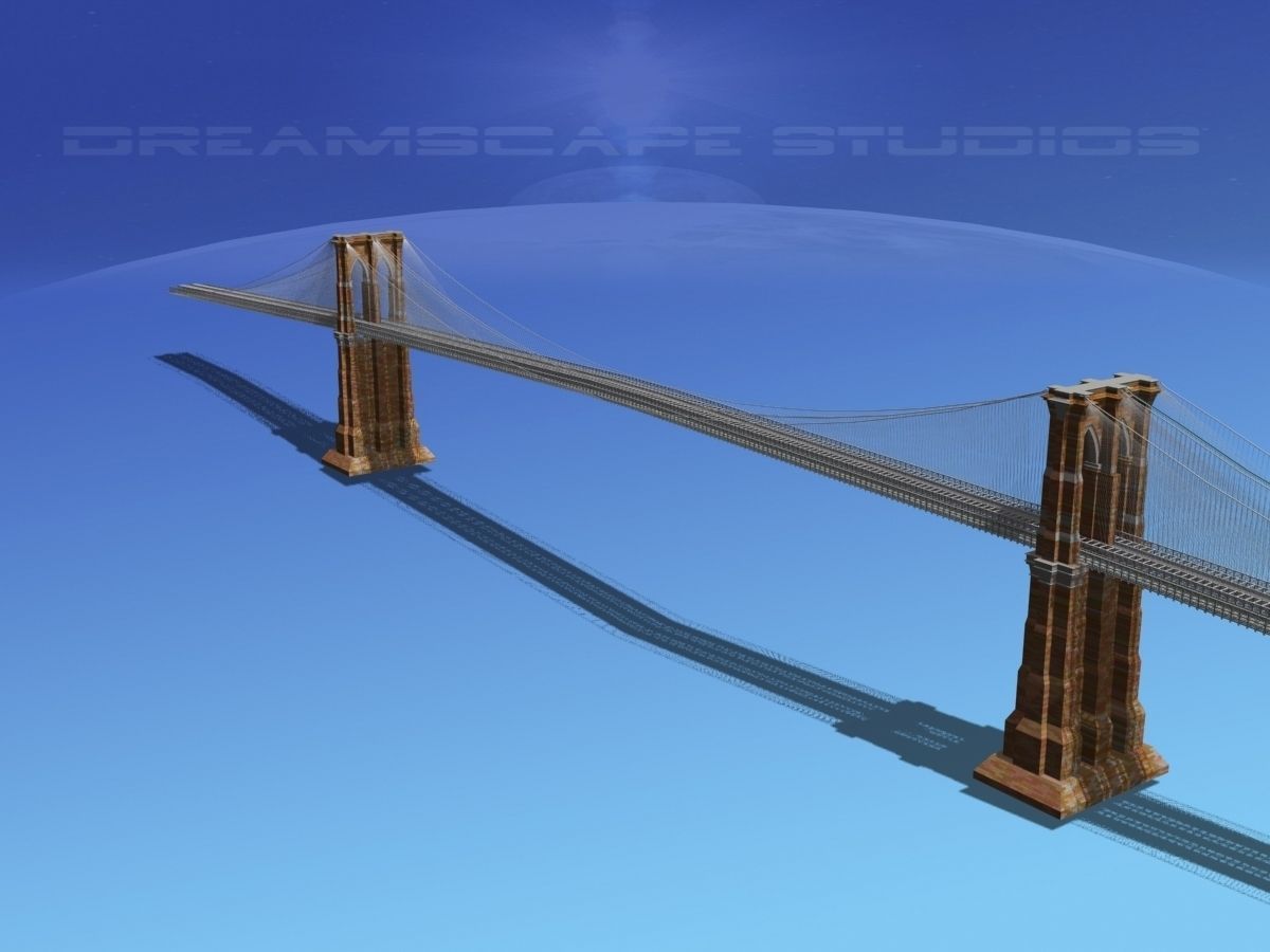 Brooklyn Bridge 3D model_10