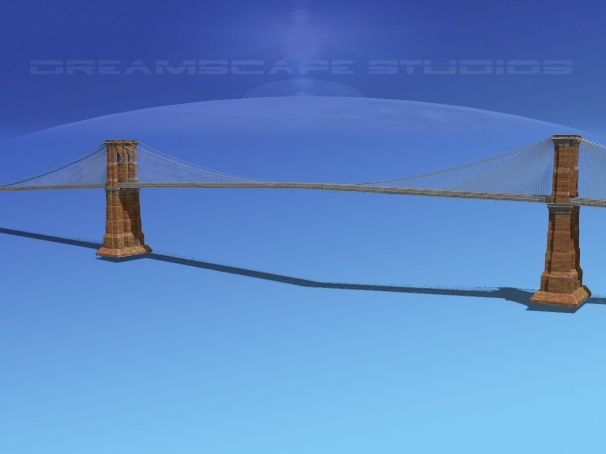 Brooklyn Bridge 3D model_6