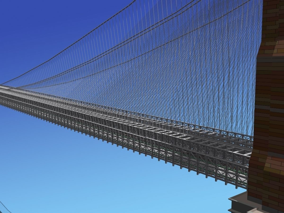 Brooklyn Bridge 3D model_2