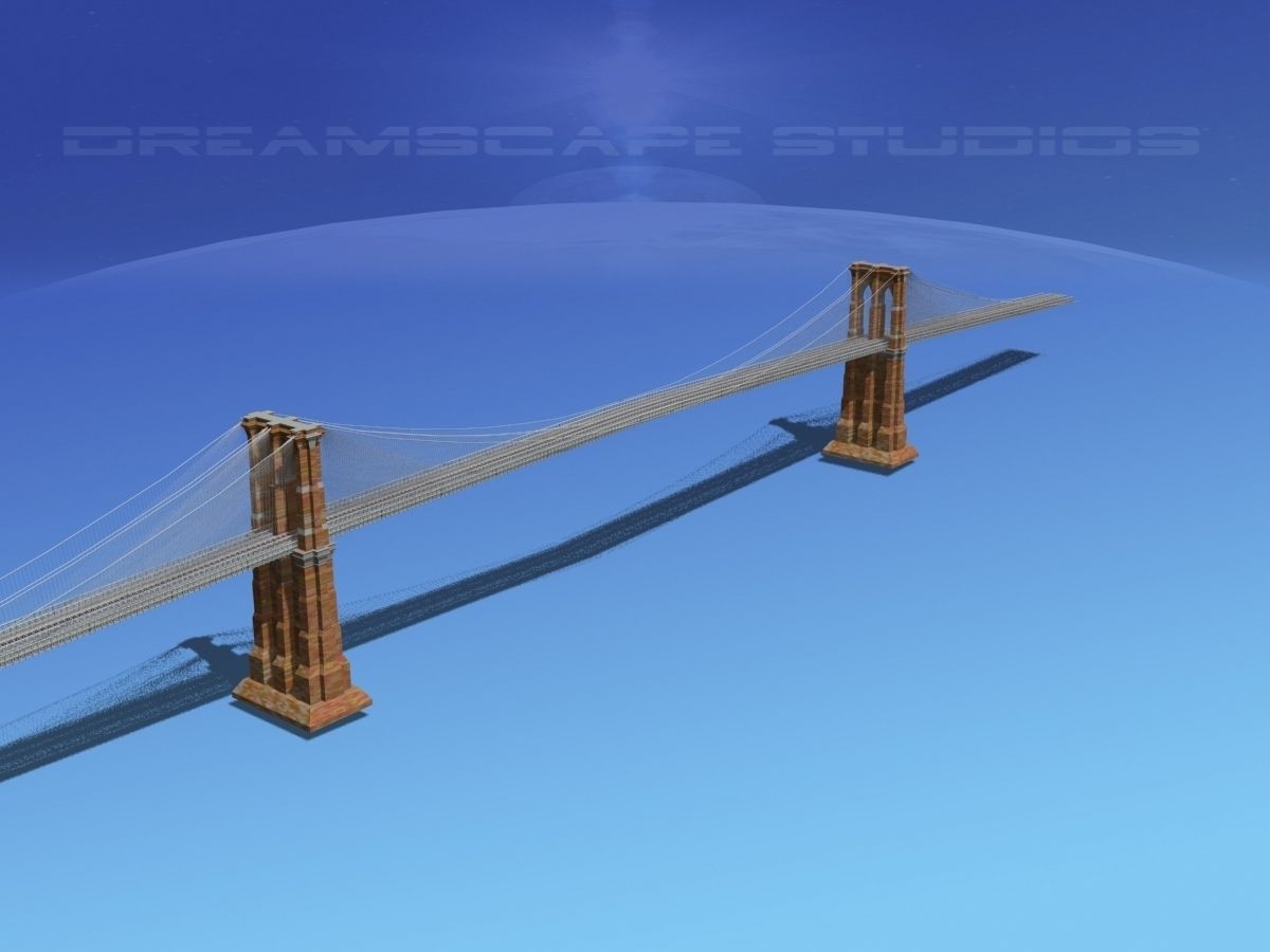 Brooklyn Bridge 3D model_13