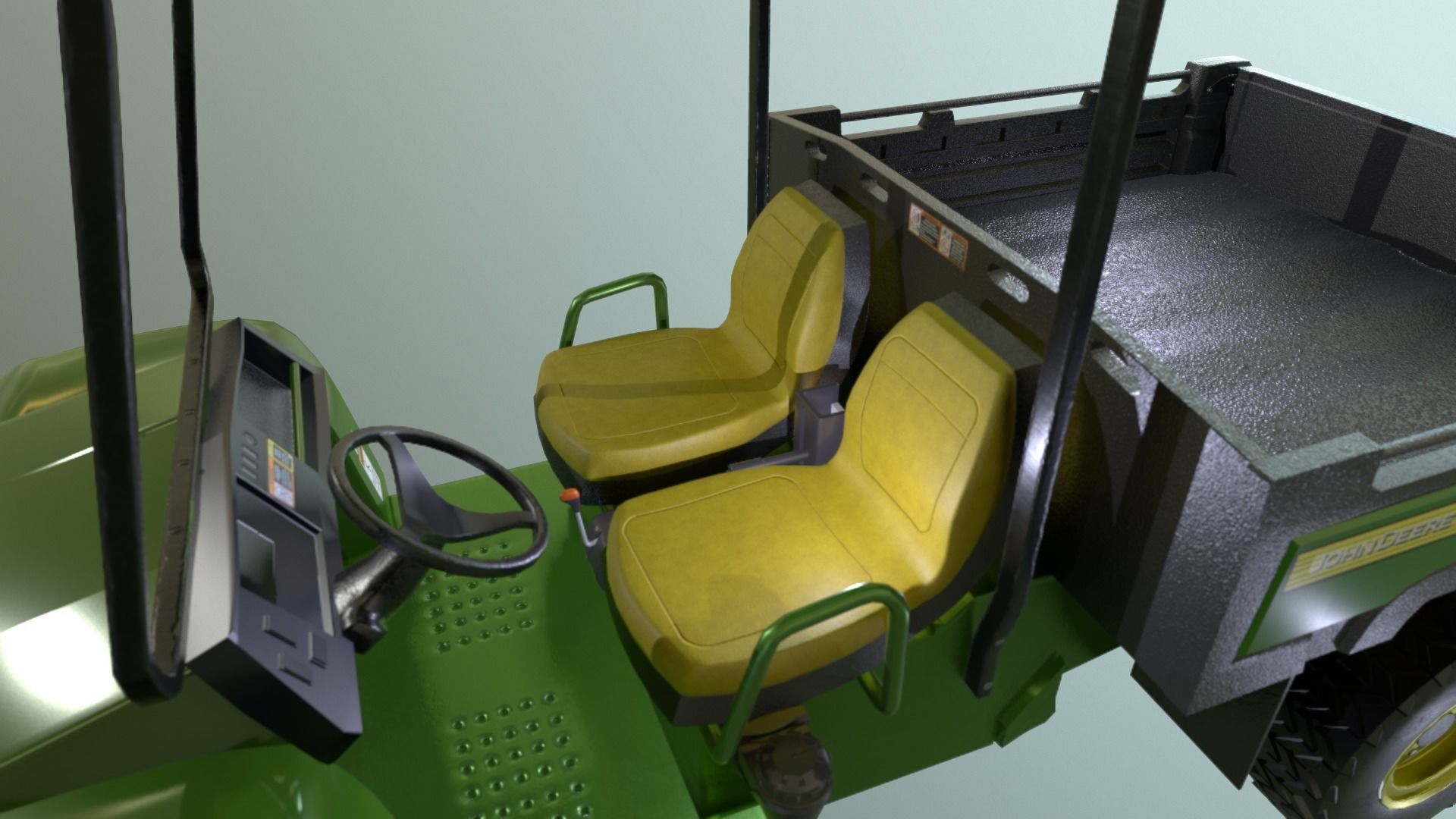 John Deere Gator Low-poly 3D model_2