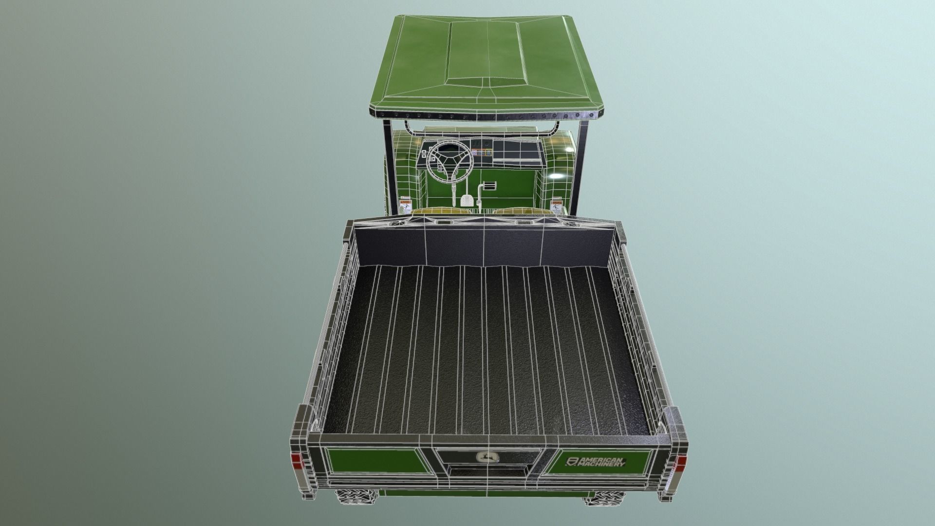 John Deere Gator Low-poly 3D model_7