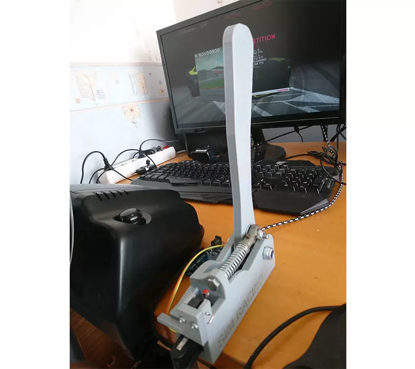 3D Printed Handbrake for Simracing 3D print model_0