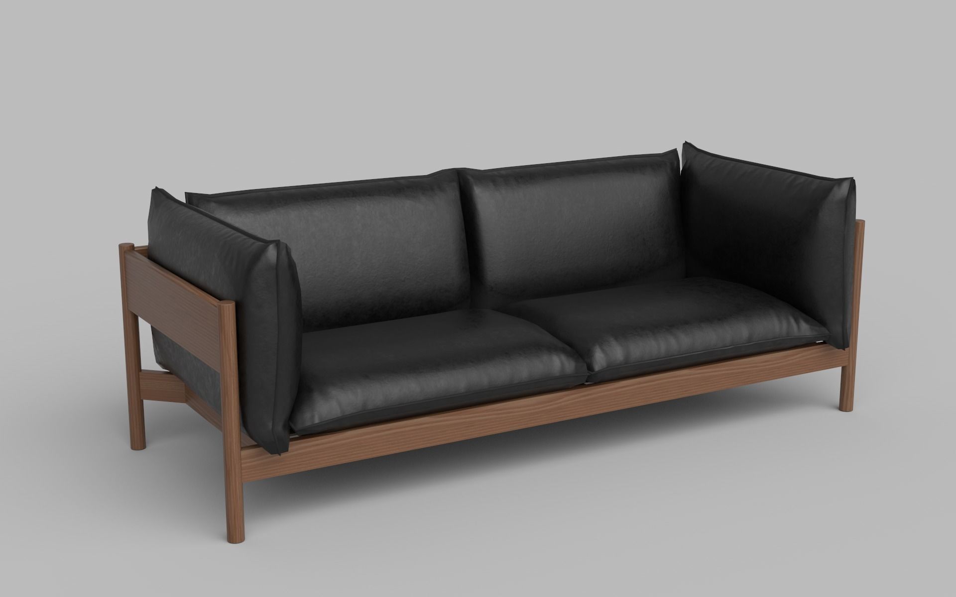 Low poly Sofa with 12 different texture Low-poly 3D model_2